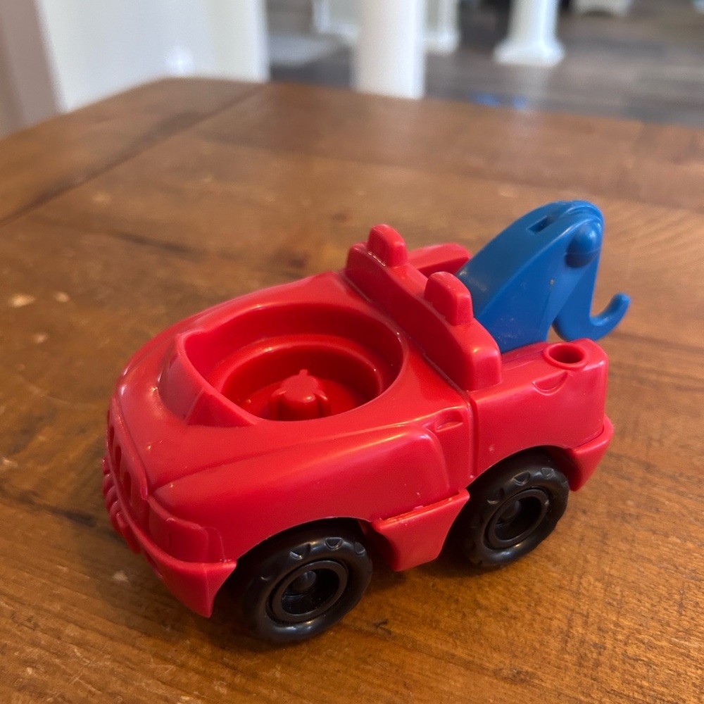 Fisher Price Little People red tow truck as is